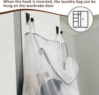 Hanging Washable Laundry Hamper, Over Door Mesh Laundry Bag - Image 6