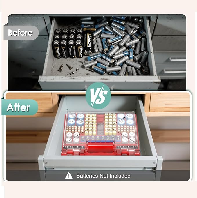 Upgraded Large Capacity Battery Storage Organizer - Image 6
