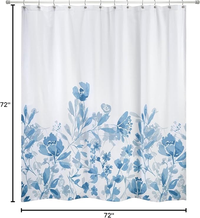 Izod - Shower Curtain, Twill Fabric Curtain, Floral Bathroom Decor, Dorm Room - Image 4