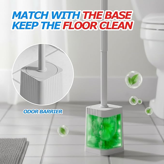 2Pack Toilet Bowl Brush and Holder Set - Image 2
