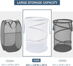 Seiritex Mesh Popup Laundry Hamper 115L Collapsible Laundry Basket Extra Large - Image 4