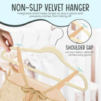 25 Premium Kids Velvet Hangers - Image 6