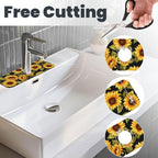 Kitchen Faucet Mat 15 x 5.5 Inch Sunflowers Faucet Draining Mat Farmhouse - Image 4