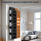 Yecaye 5-Tier Over The Door Organizer Dual-Column, 80lbs Load Over The Door - Image 3