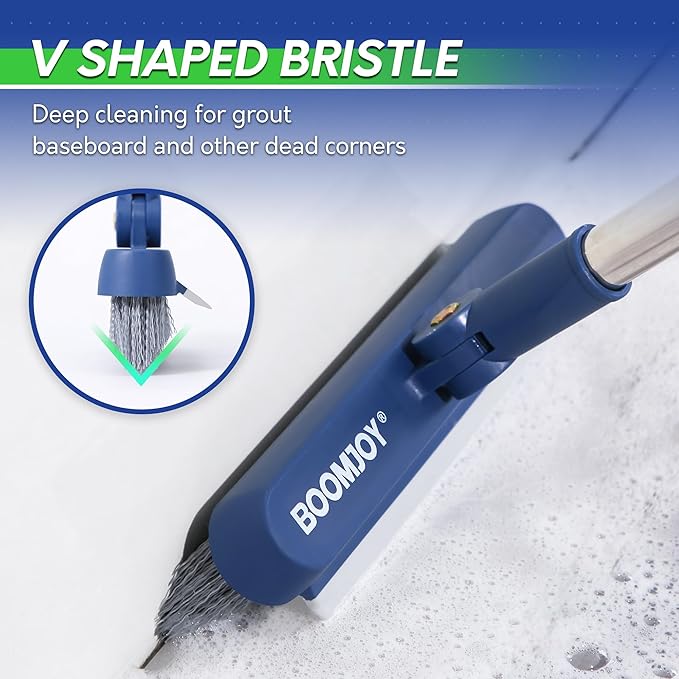 BOOMJOY Grout Brush with Long Handle, Grout Cleaner Brush - Image 2