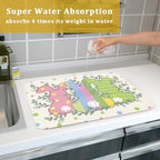 Easter Dish Drying Mat for Kitchen Counter Cute Bunny Rabbit Festival Holiday - Image 7