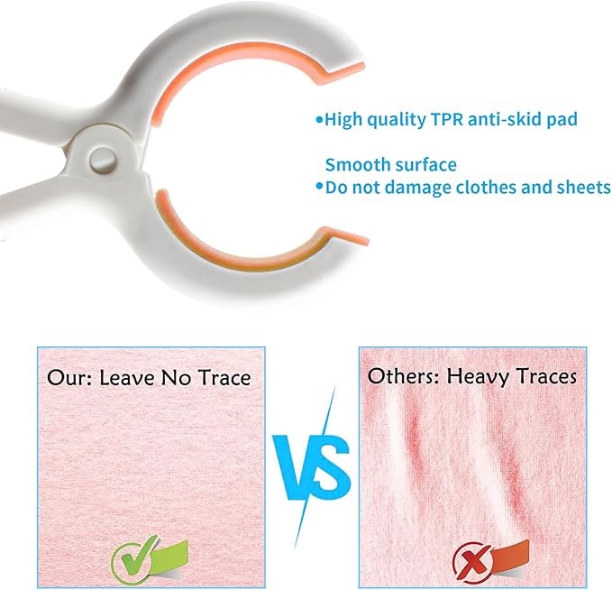 Beach Towel Clips for Beach Chairs Cruise, Strong Grip Clothes Pins Non-Slip - Image 3