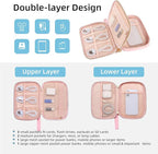 Electronics Organizer Travel Case, Charger Bag Cord Organizer Travel, Compact - Image 2