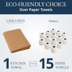 LANE LINEN Kitchen Towels & Dishcloths Set of 12-100% Cotton, Quick-Drying 18” - Image 7