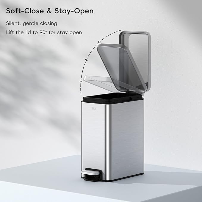 EKO Small Bathroom Trash Can - Image 4