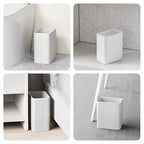 TrashAid Small Bathroom Trash Can, 2.1 Gallon Bathroom Garbage Can, Stainless - Image 7