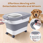 15-23 Lbs Airtight Dog Food Storage Container, Collapsible Dog Food Container - Image 6