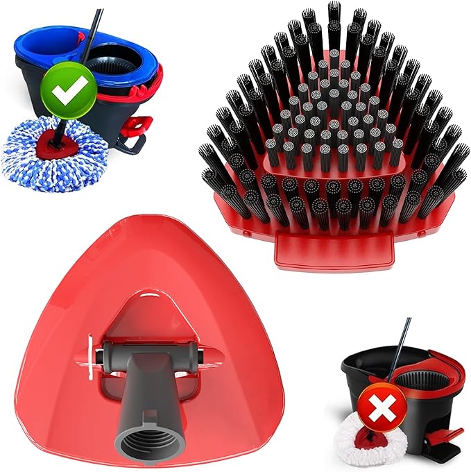 Small Spin Mop Replace Head Base + Scrub Brush by Fatmass