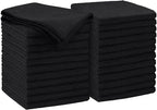 AIDEA Microfiber Cleaning Cloth Black 24PK, Microfiber Towels by AIDEAHOME