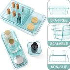25 Pcs Clear Drawer Organizer, Adjustable Drawer Storage Box, 3-Size Desk - Image 3