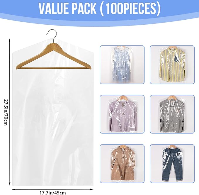 97 Pack Dry Cleaner Bags, Garment Bags - Image 2