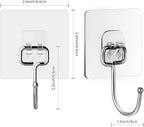 20 Pack Large Sticky Hooks for Hanging Heavy Duty, Wall Hooks Adhesive - Image 2
