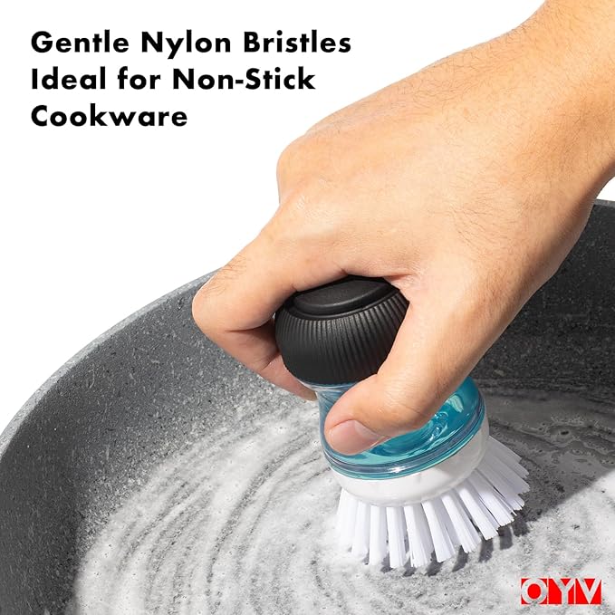 Dish Scrub Brush with Soap Dispenser, Kitchen Brush - Image 3