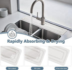 Faucet Mat for Kitchen Sink, Rapidly Absorbing Diatomite Fast Drying Stone - Image 3