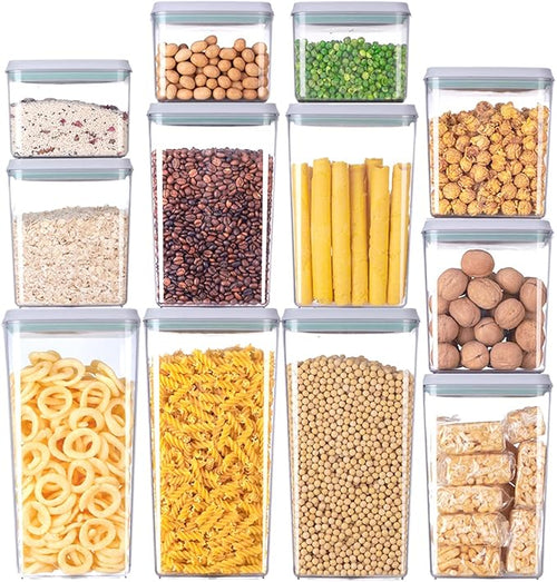 12 Pcs Pop Airtight Food Storage Containers by EQI