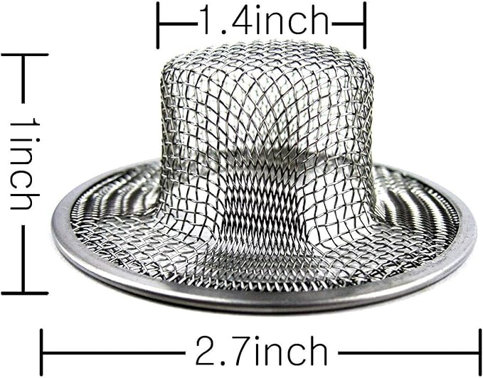 2pcs Metal Sink Strainer Bathtub Drain Hole Hair Catcher Drain Hole Filter Trap - Image 5