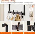 Homode Over The Door Hooks Heavy Duty, Wood Over The Door Towel Rack - Image 2