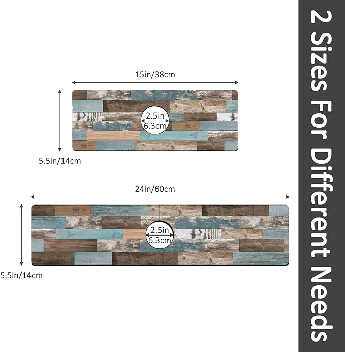 24" X 5.5" Kitchen Sink Splash Guard Faucet Mat Wood Grain Super Absorbent Fast - Image 7