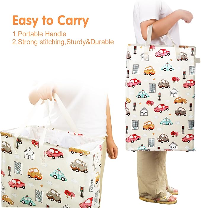 Odonata Slim Laundry Hamper Handles Collapsible Laundry Basket Thin Dirty - Image 4