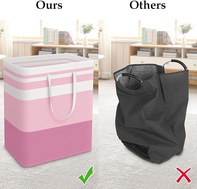 StorageRight Large Collapsible Laundry Basket Hamper - Image 5