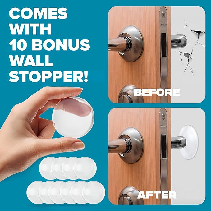Strongest Home 10 Pack XL Adjustable Door Stopper - Image 4
