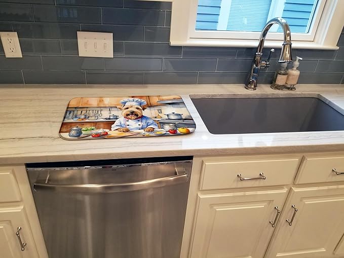 Caroline's Treasures DAC6340DDM Wheaten Terrier The Chef Dish Drying Mat - Image 3