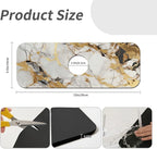 Kitchen Sink Splash Guard，Abstract marble gold Faucet Mat Sink Gadgets-Super - Image 3
