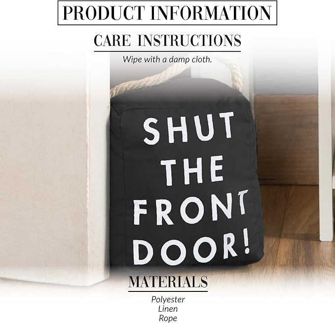 Pavilion Gift Company 72196 Shut The Front Door! Door Stopper, 5 x 6 - Image 2