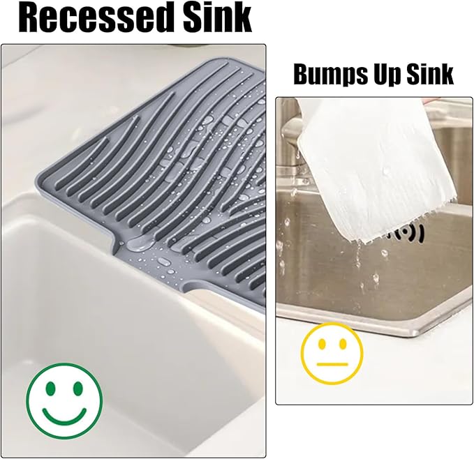 Silicone Dish Drying Mat for Kitchen Counter, Dish Drying Pad, Non-Slip Drain - Image 7