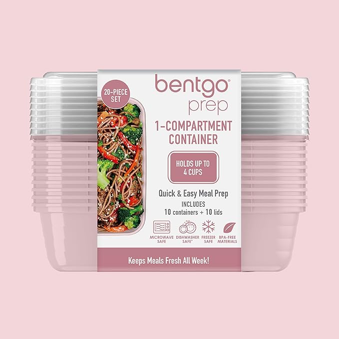 Bentgo Prep - 20-Piece 1-Compartment Reusable Meal Prep Containers - Image 8