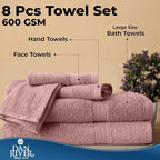 DAN RIVER 8 PC Luxury Bath Towels - Image 7