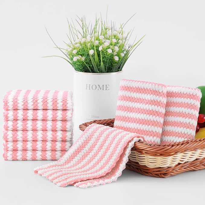Homaxy 12 Pack Kitchen Dish Cloths, Ultra Soft and Absorbent Dish Towels - Image 6