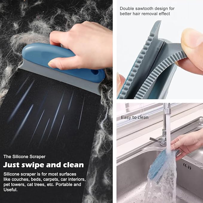 Pet Hair Remover 3-Pack, Dog Cat Hair Remover, Lint Shaver Cleaner Pro - Image 4