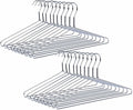 Amber Home 20 Pack Heavy Duty Metal Shirt Coat Hangers, Stainless Steel Clothes by AmberHome