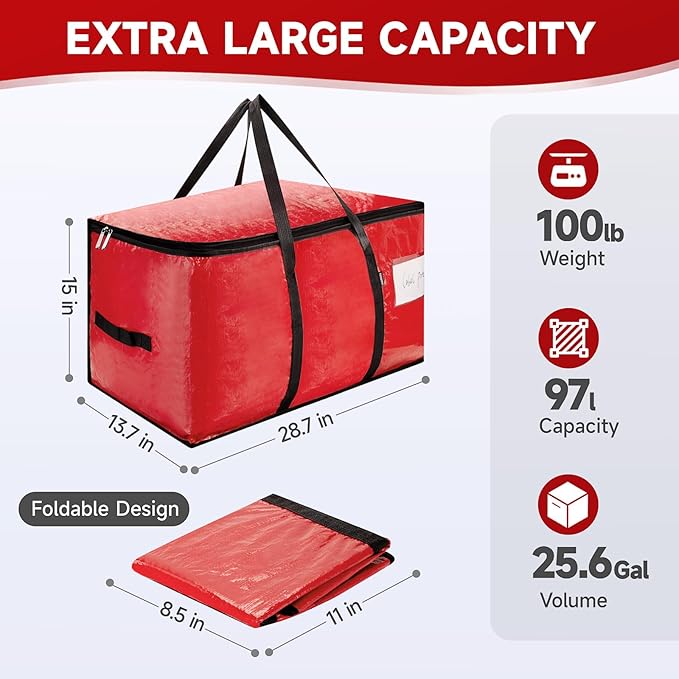 CONGREGATE 8-Pack Heavy Duty Red Moving Bags - Image 5
