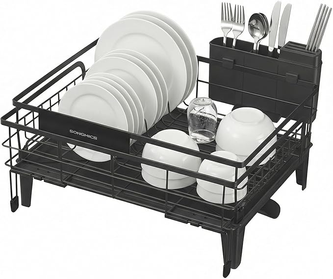 SONGMICS Dish Drying Rack, Kitchen Dish Rack by SONGMICSbySONGMICSHOME