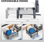 Expandable Dish Drying Rack, Stainless Steel Dish Rack - Image 3