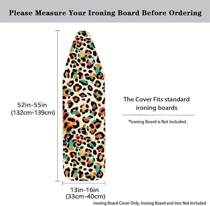 Rainbow Leopard0 Ironing Board Cover and Pad - Image 5