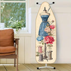 Nuxovilar Vintage Sewing Elements Ironing Board Cover& Floral Design, This - Image 2