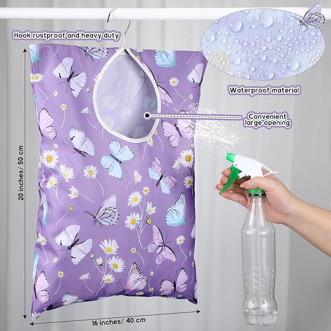 2 Pcs Extra large 20 x 16 Inch Clothespin Bag - Image 2