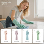 ThxToms 4 Pairs Reusable Rubber Gloves, 10mil Thick Heavy Duty Dishwashing & - Image 7