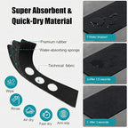 2PCS Faucet Mat for Bathroom Sink 3 Holes: 23.5’’Lx4.5’’W Splash Guard Fits 8 - Image 5