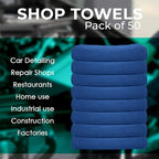 Avalon Towels Cotton Shop Rags – Size 12x14 Inches Cleaning Rags – Absorbent - Image 7