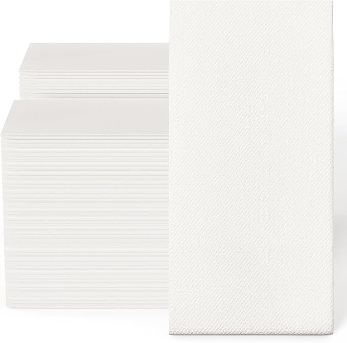 200 Pack Disposable Guest Towels Soft and Absorbent Linen Feel Paper Hand by JOLLYCHEF