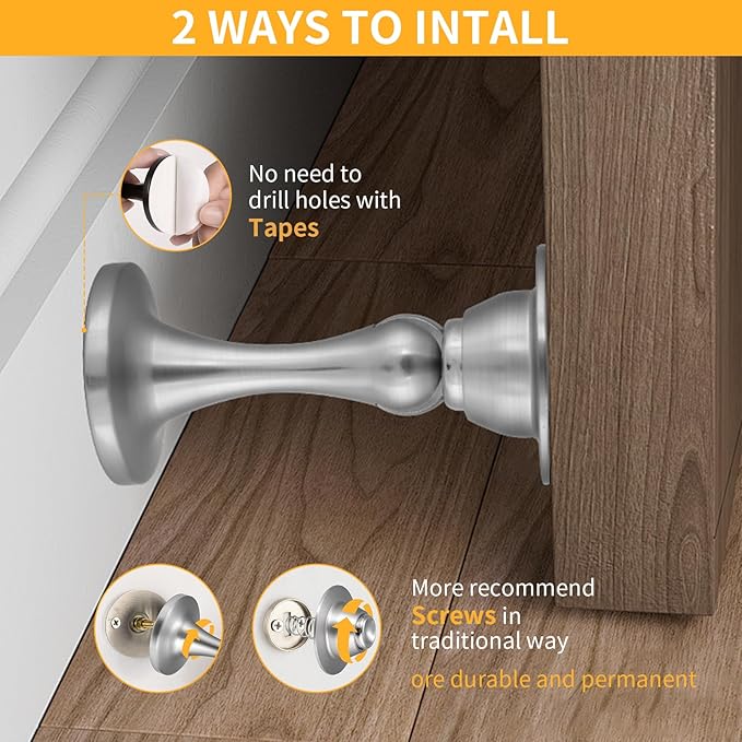 Bak Bo Magnetic Door Stopper, Strong Magnetic Door Holder Keep Door Open - Image 3